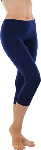 ToBeInStyle Women's Seamless Stretchy Band Yoga Activewear Capri Leggings in Saudi Arabia