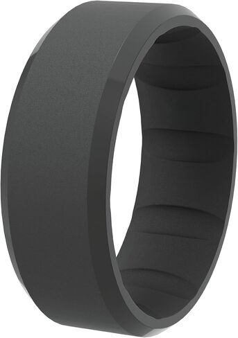 FlexForce Brands Men's Silicone Ring, Rubber Wedding Band, Breathable & Durable for a Comfort Fit in Saudi Arabia