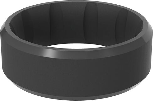 FlexForce Brands Men's Silicone Ring, Rubber Wedding Band, Breathable & Durable for a Comfort Fit in Saudi Arabia