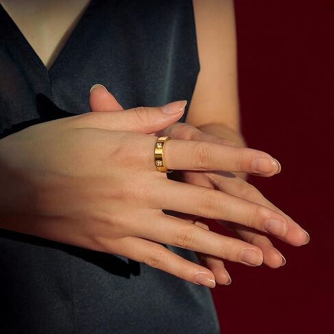 Kainier 5mm عصابات الزفاف 14K حلقات مطلية بالذهب مكعب زركونيا الأحجار تكويم خواتم الوعد للنساء والرجال الموضة الكلاسيكية خاتم الذهب الفرقة الراحة تناسب حجم 5 إلى 10 in Kuwait