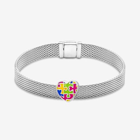 QeenseKc Fighting Boxing Glove Dangle Charm Fight Breast Cancer Pink Ribbon Crystal Bead for Pandora Bracelet in Saudi Arabia