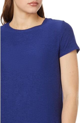 Beyond Yoga Womens Featherweight On The Down Low Tee Deep Ocean Heather LG One Size in Saudi Arabia