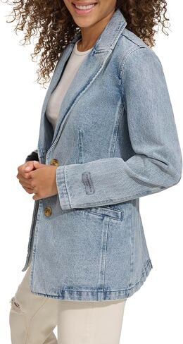 Levi's Women's Denim Single Breasted Blazer in Saudi Arabia