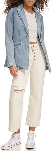 Levi's Women's Denim Single Breasted Blazer in Saudi Arabia