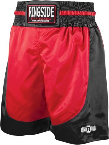 Ringside Youth Pro-Style Boxing Trunks, Red/Black, Large in Saudi Arabia