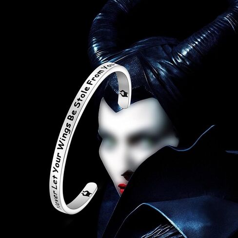 TGBJE Witch Cuff Witch Gifts Never Let Your Wings Be Stole from You Witch Fan Gift Villains The Evil Queen Gifts in Saudi Arabia