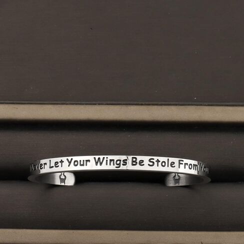 TGBJE Witch Cuff Witch Gifts Never Let Your Wings Be Stole from You Witch Fan Gift Villains The Evil Queen Gifts in Saudi Arabia