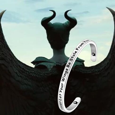 TGBJE Witch Cuff Witch Gifts Never Let Your Wings Be Stole from You Witch Fan Gift Villains The Evil Queen Gifts in Saudi Arabia