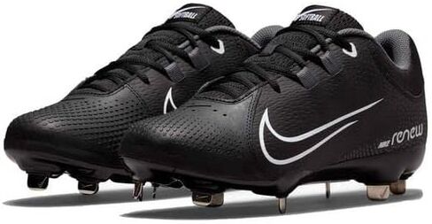 Nike Hyperdiamond 4 Pro Black/White/Dark Grey Women's Softball Cleat SZ 8 in Saudi Arabia
