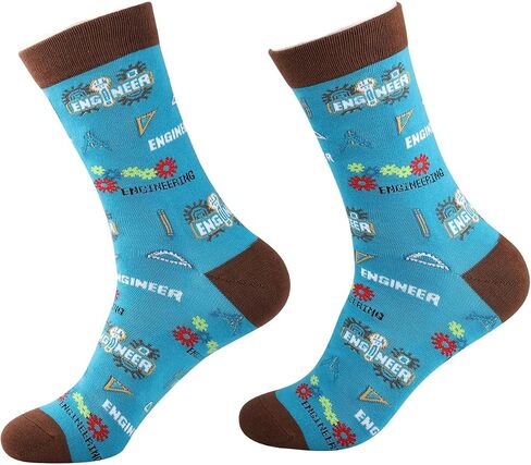 CMNIM Mechanical Engineer Gift Socks 2 Pair Funny Engineer Socks Engineering Student Gift Mechanical Engineer Socks Men Women in Saudi Arabia