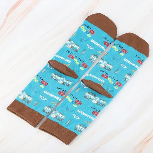 CMNIM Mechanical Engineer Gift Socks 2 Pair Funny Engineer Socks Engineering Student Gift Mechanical Engineer Socks Men Women in Saudi Arabia