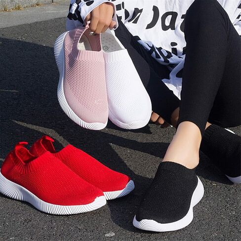 WILLFUN Women’s Mesh Walking Shoes-Slip On Breathable Sock Sneakers Lady's Flexible Lightweight Casual Athletic Easy Shoes in Saudi Arabia