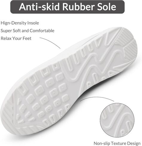 أحذية MEJORMEN النسائية المريحة للممرضات سهلة الارتداء بوسادة هوائية، أحذية عمل خفيفة الوزن، أحذية تمريض شبكية قابلة للتنفس، أحذية رياضية in Kuwait