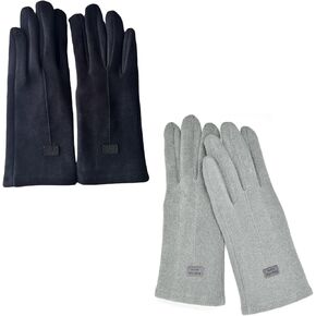 2Pcs Womens Winter Warm Gloves With Sensitive Touch Screen Texting Fingers, Winter Elastic Plus Velvet Warm Gloves in Saudi Arabia