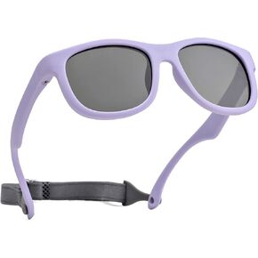 Pro Acme Unbreakable Polarized Baby Sunglasses Flexible Toddler Sunnies with Strap Soft Silicone Frame for 0-24 Months in Kuwait