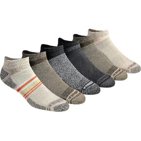Eddie Bauer Men's Dura Dri Moisture Control 6-Pair Low Cut Socks