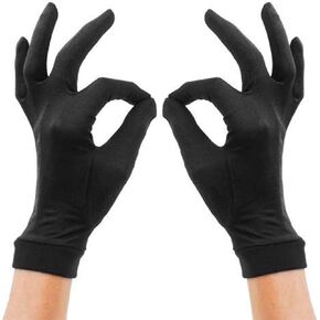 Sohapy أسود الحرير الداخلي التزلج تسلق دراجة دراجة قفازات راكبي الدراجات النارية، قفازات بطانة خفيفة الوزن للرياضات في الهواء الطلق in Kuwait