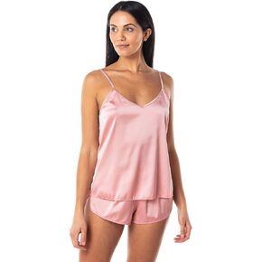 طقم بيجامة ساتيني لانجري من الساتان وسروال قصير وملابس نوم وملابس نوم in Kuwait
