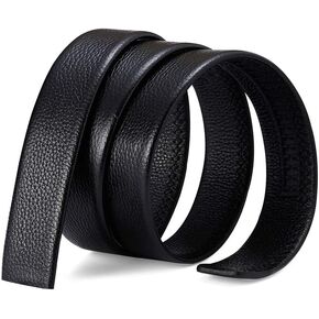 حزام سقاطة من الجلد الطبيعي للرجال من LAORENTOU - حزام رجالي 1-3/8 بوصة لاستبدال حزام الجينز القابل للتعديل بدون إبزيم in Kuwait