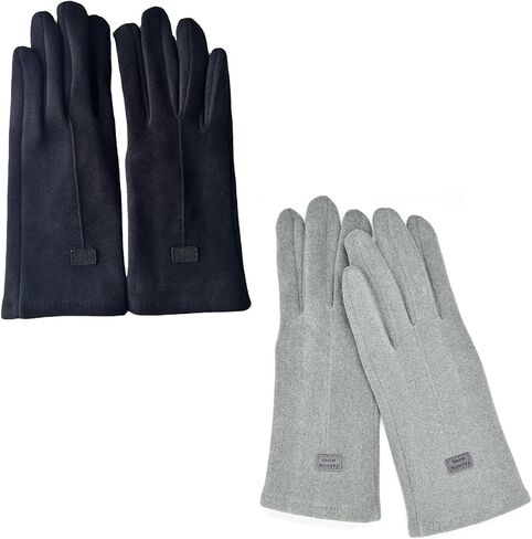 2Pcs Womens Winter Warm Gloves With Sensitive Touch Screen Texting Fingers, Winter Elastic Plus Velvet Warm Gloves in Saudi Arabia