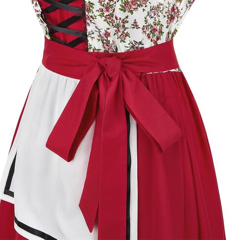 أزياء Lehauya Oktoberfest النسائية الألمانية البافارية البيرة فتاة Dirndl فستان مهرجان أكتوبر in Kuwait