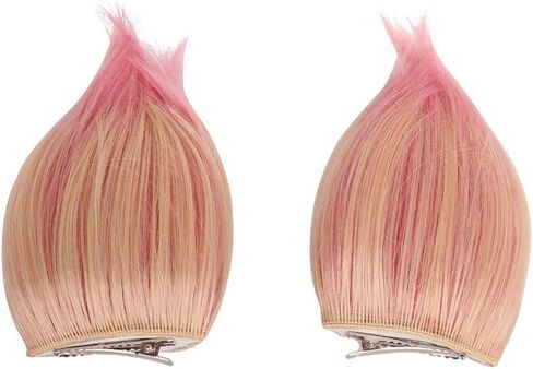 شعر مستعار تنكري أشقر طويل مموج وأذني ثعلب لحفلات الهالوين والكوني (أشقر) من ColorGround in Kuwait