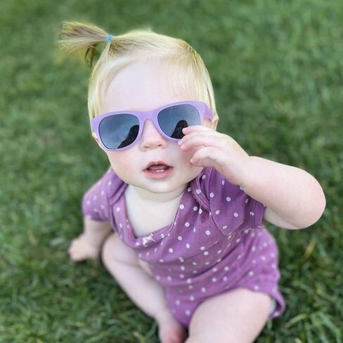 نظارات شمسية مستقطبة غير قابلة للكسر للأطفال من Pro Acme، نظارات شمسية مرنة للأطفال الصغار مع حزام إطار من السيليكون الناعم للأطفال من عمر 0 ​​إلى 24 شهرًا in Kuwait