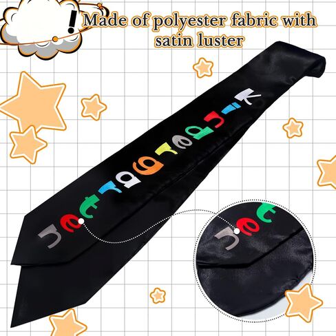 Jexine 6 Pcs Kids Graduation Stole Kindergarten Printed Graduation Stole Unisex Kindergarten Graduate Printed Sash Satin in Saudi Arabia