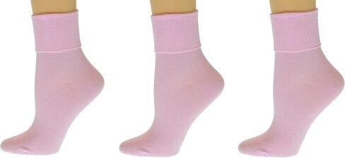 Women's Organic Combed Cotton Ankle Socks, Breathable, Non-Irritating & Seamless Toe, Ideal for Activewear - 3 Pair in Saudi Arabia