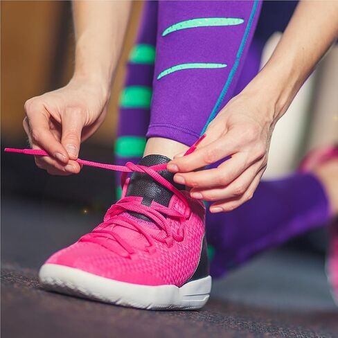 Auihiay 27 Pairs Oval Shoe Laces, 55 inches Round Shoe Laces for Sneakers, Oval Shoelaces for Skates, Boots, Casual Shoes, Canvas Shoes, Fashion Replacement Shoelaces (27 Colors) in Kuwait