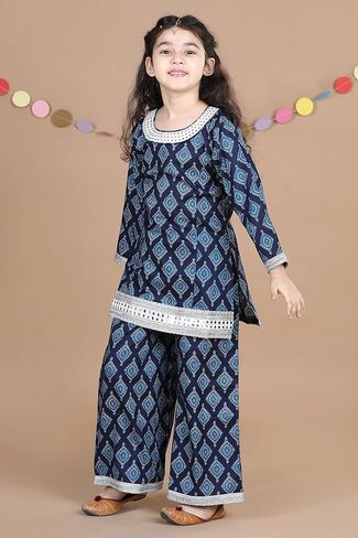 مجموعة كورتا سلوار المستقيمة المطبوعة بالقطن من ADIVA للفتيات in Kuwait