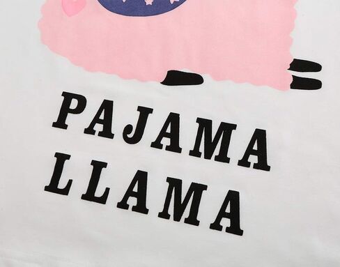 YIJIU Women Short Sleeve Tee and Shorts Pajama Set Cute Alpaca Print Sleepwear in Saudi Arabia