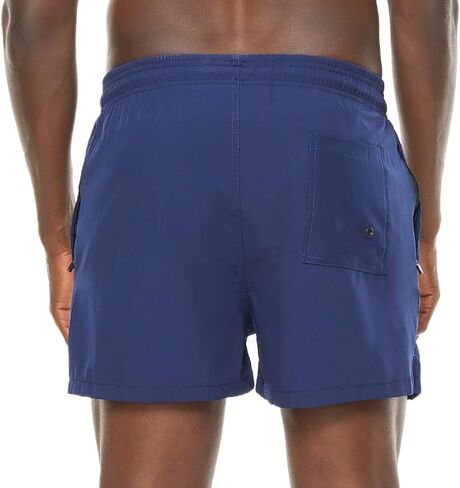 شورت سباحة للرجال مقاس 5 انش قابل للتمدد وسريع الجفاف مع جيوب بسحاب in Kuwait
