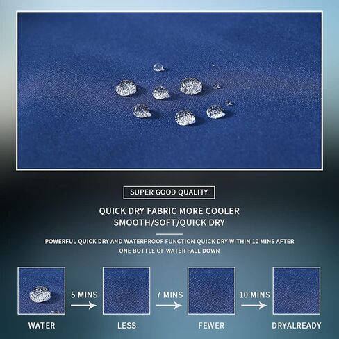 شورت سباحة للرجال مقاس 5 انش قابل للتمدد وسريع الجفاف مع جيوب بسحاب in Kuwait