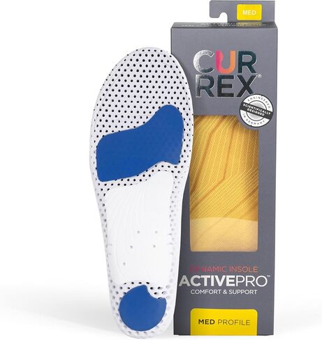 CURREX ActivePro Insoles for Basketball, Volleyball, Dance, Running & Other Sports Shoes – Arch Support Inserts to Help Reduce Fatigue & Ankle & Heel Pain – for Men & Women – High Arch, XXL in Saudi Arabia