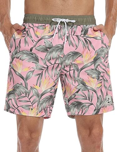 شورت سباحة رجالي من Nonwe للرياضات المائية وشاطئ هاواي الاستوائي مع جيوب in Kuwait