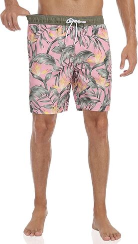 شورت سباحة رجالي من Nonwe للرياضات المائية وشاطئ هاواي الاستوائي مع جيوب in Kuwait