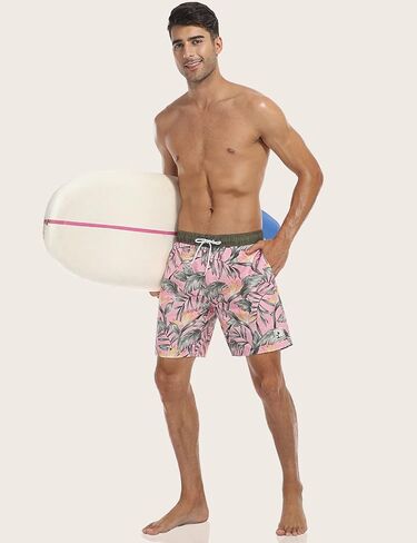 شورت سباحة رجالي من Nonwe للرياضات المائية وشاطئ هاواي الاستوائي مع جيوب in Kuwait