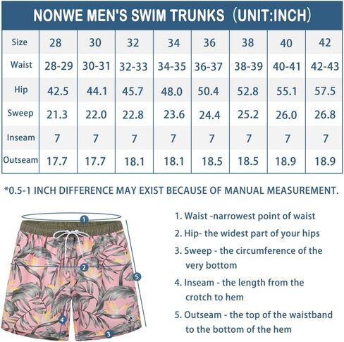 شورت سباحة رجالي من Nonwe للرياضات المائية وشاطئ هاواي الاستوائي مع جيوب in Kuwait