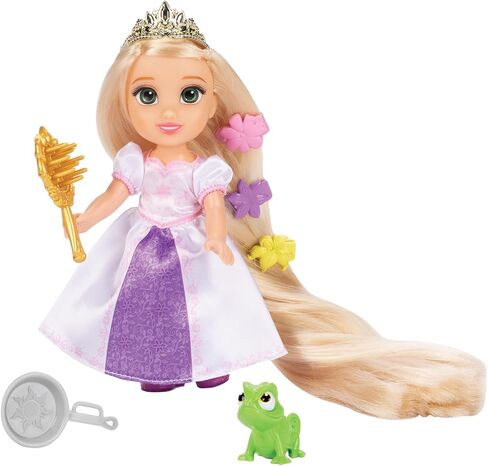 Disney Princess Rapunzel Doll Longest Hair Petite Rapunzel Doll with Pascal, in Purple and White Dress Fashions in Saudi Arabia