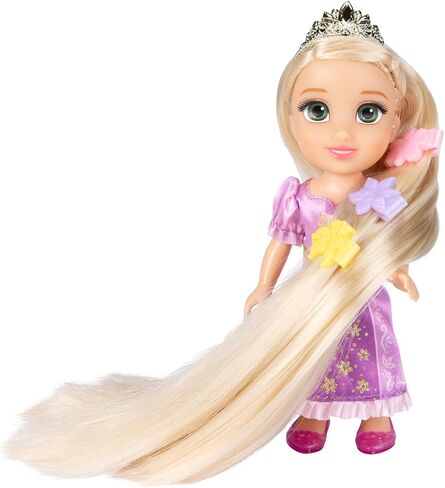 Disney Princess Rapunzel Doll Longest Hair Petite Rapunzel Doll with Pascal, in Purple and White Dress Fashions in Saudi Arabia
