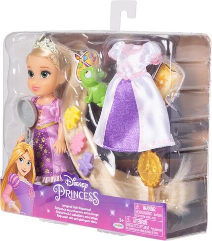 Disney Princess Rapunzel Doll Longest Hair Petite Rapunzel Doll with Pascal, in Purple and White Dress Fashions in Saudi Arabia