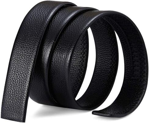 حزام سقاطة من الجلد الطبيعي للرجال من LAORENTOU - حزام رجالي 1-3/8 بوصة لاستبدال حزام الجينز القابل للتعديل بدون إبزيم in Kuwait