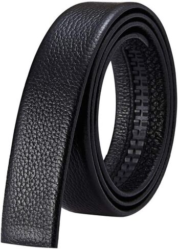 حزام سقاطة من الجلد الطبيعي للرجال من LAORENTOU - حزام رجالي 1-3/8 بوصة لاستبدال حزام الجينز القابل للتعديل بدون إبزيم in Kuwait