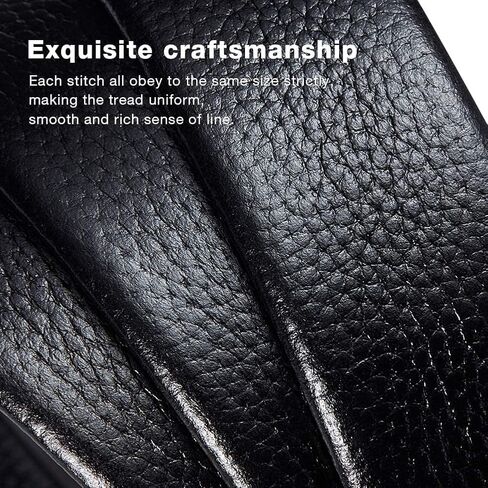 حزام سقاطة من الجلد الطبيعي للرجال من LAORENTOU - حزام رجالي 1-3/8 بوصة لاستبدال حزام الجينز القابل للتعديل بدون إبزيم in Kuwait