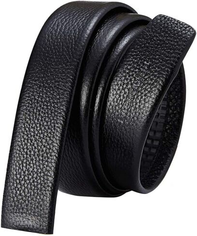 حزام سقاطة من الجلد الطبيعي للرجال من LAORENTOU - حزام رجالي 1-3/8 بوصة لاستبدال حزام الجينز القابل للتعديل بدون إبزيم in Kuwait