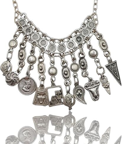 ابجريان ارت قلادة ارمينية تقليدية من مجوهرات تاراز، قلادة واقراط، كوبرونيكل، بدون احجار كريمة in Kuwait