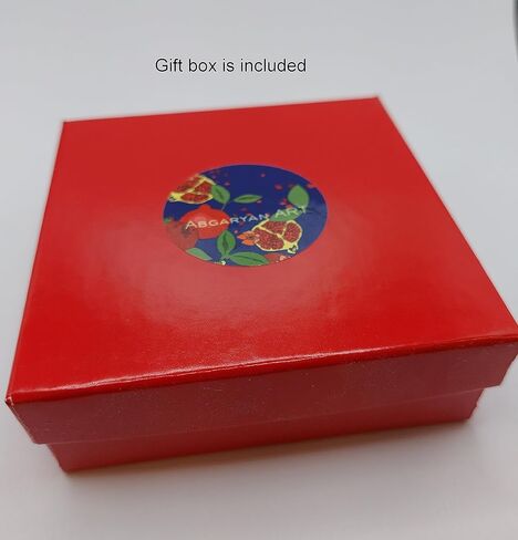 ابجريان ارت قلادة ارمينية تقليدية من مجوهرات تاراز، قلادة واقراط، كوبرونيكل، بدون احجار كريمة in Kuwait