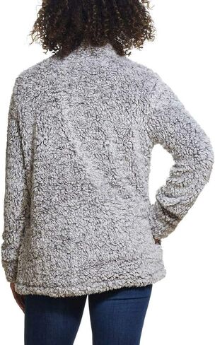 Weatherproof Vintage Women's 1/4 Zip Faux Fur Cozy Fleece Jacket in Kuwait