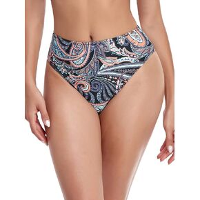 Ocean Blues Women's High Leg Swimsuit High Waisted Bikini Bottom